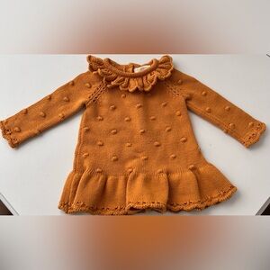 Cynthia Rowley Burnt Orange Knit Baby Dress